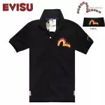 evisu coton tee shirt hommes 2019U tendance japan fiery dragon noir